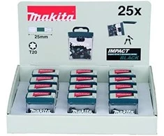 Makita E-12398 Sukimo antgalis , T25X25mm, 25vnt. IMPACT Juodas