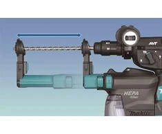 Makita Akku-Kombihammer HR004GZ XGT, 40Volt (blau/juodas, be Akku und Ladegerät)