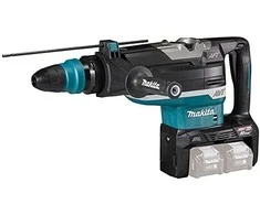 Makita HR006GZ Perforatorius XGT, 40V MAX x2 (80V MAX), SDS-MAX, 21,4 J, 52mm; 12,9kg, bešepetėlinis variklis, AVT, AFT, AWS (be AWS lusto); XPT; "Z" versija - komplektuojamas be akumuliatoriaus ir kroviklio