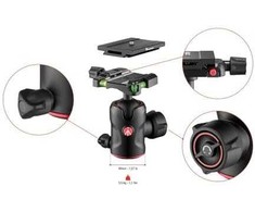 Manfrotto MH496 su Q6 plokšte