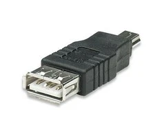 Adapteris USB Manhattan miniUSB - USB Juodas (308342)