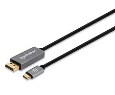 Manhattan 8K@60Hz AV signalo perdavimo sistemos USB-C į DisplayPort 1.4 adapterio laidas 3m