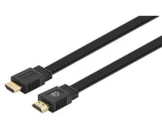 Manhattan plokšti HDMI kabeliai su Ethernet kanalu 4K@60Hz 5m