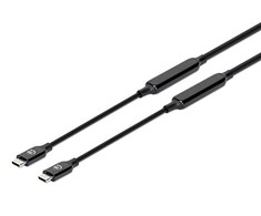 Kabelis USB Manhattan USB-C - USB-C 5 m Juodas (355971)