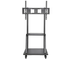 Laikiklis Manhattan 461665 grindų stovas plokštiesiems ekranams 2,54 m (100") Portable flat panel floor stand Juoda