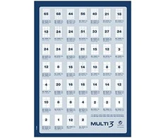 Multi 3 Lipnios etiketės Multi3, A4, 105x70mm, 8 etiketės lape, 100 lapų, baltos spalvos