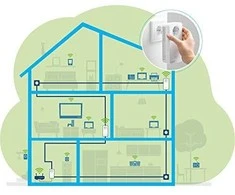 Maršrutizatorius Devolo Ag devolo Magic 2 WiFi ac Next Starter Kit 2400Mbit, Powerline+WLAN, 3x LAN, Mesh