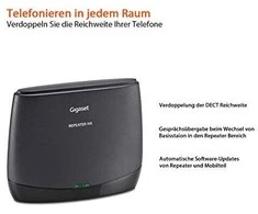 Maršrutizatorius GIS Gigaset Repeater HX 1880 – 1900 MHz Juoda