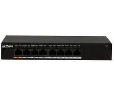 Šakotuvas Dahua Technology PFS3008-8GT-96 tinklo komutatorius Ne-valdomas L2 Gigabit Ethernet (10/100/1000) Juoda Maitinimas per Eternetą (PoE)
