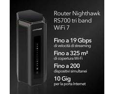 Maršrutizatorius Netgear Nighthawk WiFi 7 trijų juostų RS700S-100EUS