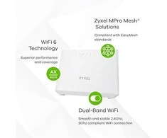 Maršrutizatorius ZYXEL WIFI 6 AX1800 VDSL2 IAD 5-PORT SUPER VECTORING GATEWAY (UPTO 35B) AND USB WITH EASY MESH SUPPORT (2Y WARRANTY)