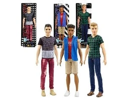 Mattel BARBIE Fashionistas lėlė Kenas, 3 asort, DWK44