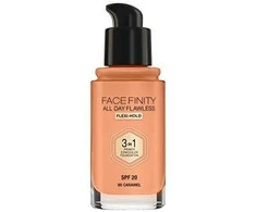 „Max Factor Face Finity All Day Flawless Kreminis“ makiažo pagrindas, 85 karamelės SPF 20, 30 ml