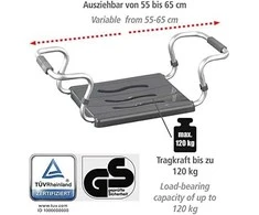 Vonia su reguliuojamu sėdynės mechanizmu SECURA, WENKO