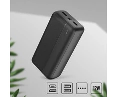 Maxlife išorinė baterija MXPB-02 30000 mAh juoda
