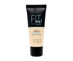 Maybelline Fit Me Matte &amp; Poreless 100 Warm Ivory Vamzdelis Skystis 30 ml