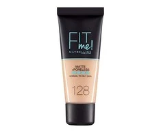Makiažo pagrindas Maybelline Fit Me Matte+Poreless (128 Warm Nude) 30ml