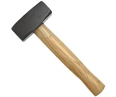 Dvipusis plaktukas TOP TOOLS 1250 gr. (medinė rankena)