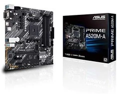 Pagrindinė plokštė ASUS PRIME A520M-A II/CSM AM4 A520/HDMI-DVI-VGA/M.2/ATX
