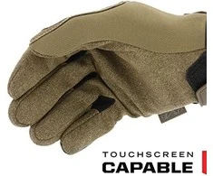 Mechanix Wear Pirštinės The Original® rudos S dydis. Velcro, dirbtinė oda, TrekDry®
