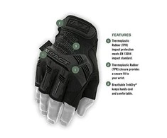 Mechanix Wear Bepirštės Pirštinės Mechanix M-Pact® FINGERLESS M dydis. Velcro, TrekDry®, dirbtinė oda, delno, krumplių, pirštų apsauga