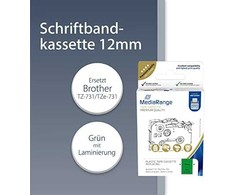 MediaRange MediaRange Schriftbandka. Brother TZ-531/TZe-531 12mm,8m sw