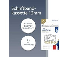 MediaRange MediaRange Schriftbandka. Brother TZ-431/Tze-431 12mm,8m sw