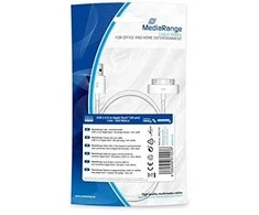 Kabelis USB MediaRange USB-A - Lightning 1 m Baltas (MRCS181)