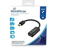 Adapteris AV MediaRange MediaRange HDMI Buchse/Mini DP Stecker 10 Gbit/s 15cm schwar