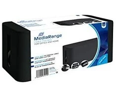 Organizer MediaRange MediaRange Kabelbox klein 223x118x114mm juodas