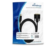 Kabelis MediaRange HDMI - DVI-D 2m juoda (MRCS118)