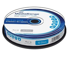 MediaRange BD- R DL 50 GB 6x 10 vienetų (MR507)