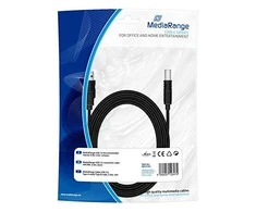 USB kabelis MediaRange USB-A - 5 m Juodas (# RCS102)