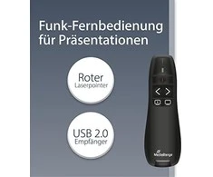 MediaRange MediaRange Präsentationsfernbedie. 5Tasten Laserpointer sw