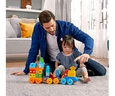 Rinkinys MEGA BLOKS ,,Grojantis traukinys" (50 det.)