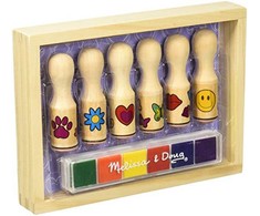 Medinių antspaudų su rankenėlėmis rinkinys Melissa &amp; Doug