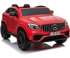 Ramiz Elektromobilis Mercedes GLC 63S, 4x4, Raudona