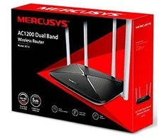 TP-Link Mercusys | AC1200 Dual Band Belaidis maršrutizatorius | AC12 | 802.11ac | 300+867 Mbit/s | 10/100 Mbit/s | Ethernet LAN (RJ-45) jungtys 3 | Mesh Support No | MU-MiMO No | No mobile broadband | Antenna type 4xFixed | No