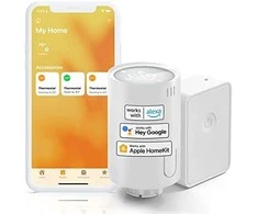 Meross MTS150H išmanusis radiatoriaus termostatas su centrale, valdomas su Apple Homekit