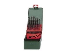 Grąžtas Grąžtų rinkinys metalui 1-10mm HSS-TIN, 19 vnt., Metabo