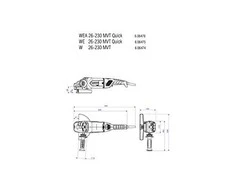 Kampinis šlifuoklis Metabo WE 26-230 MVT Quick