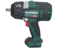 METABO Smūginis veržliasukis SSW 18 LTX 1450 BL 2x5,5Ah LiHD 1450Nm METABOX