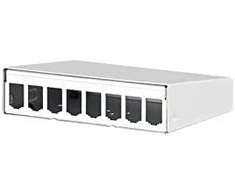 METZ CONNECT modulis AP korpusas 8 jungtys, grynai baltas, be komplektacijos
