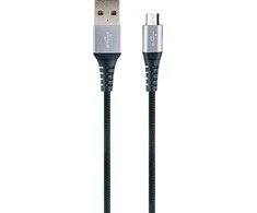 USB kabelis Schwaiger USB-A - mikroUSB Juodieji (LKW120M533)