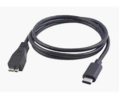 USB kabelis MicroConnect USB-C - mikroUSB 1 m juodasis (USB3.1CAMIB3.11)