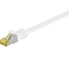 MicroConnect RJ-45 / RJ-45 cat.7 S / FTP Baltas 15m (SFTP715W)