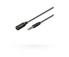 Kabelis MicroConnect Jack 3.5mm - Jack 3.5mm 1m juoda (IPOD003B)