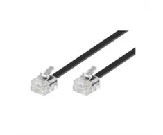 MicroConnect RJ-11 / RJ-11 (M / M) 6 m juodas (MPK186)