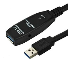 USB kabelis MicroConnect USB-A - USB-A 10 m Juodas (USB3.0AAF10A)