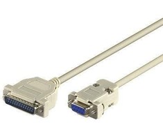 „MicroConnect Microconnect IBM029-2“ lygiagretusis kabelis Pilka 1,8 m DB25 DB9